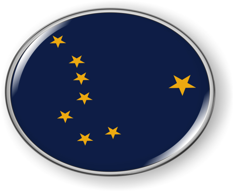 Alaska - State Flag Emblem Alaska - State Flag Emblem